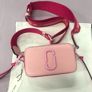 Marc Jacobs Moto Shot Crossbody Bag NWT Pink Leather